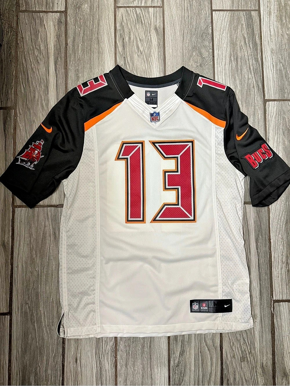 Nike Mike Evans #13 Tampa Bay Buccaneers NFL On-Field Elite Jersey White/Red